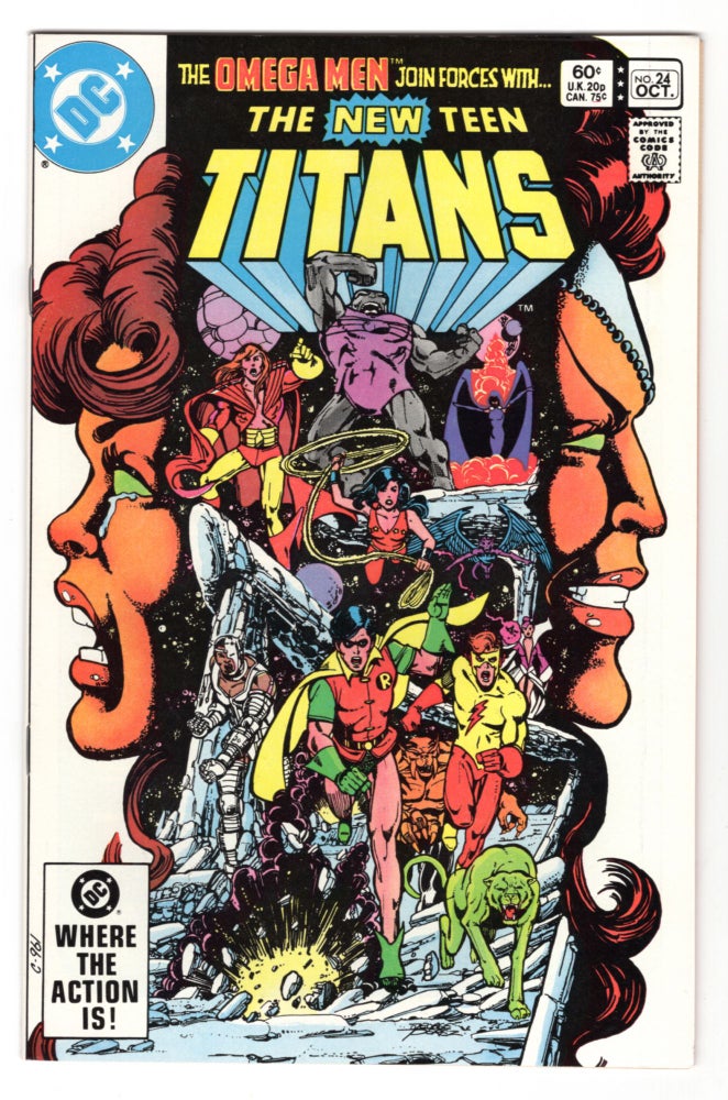 Item #32410 The New Teen Titans #24. Marv Wolfman, George Perez.