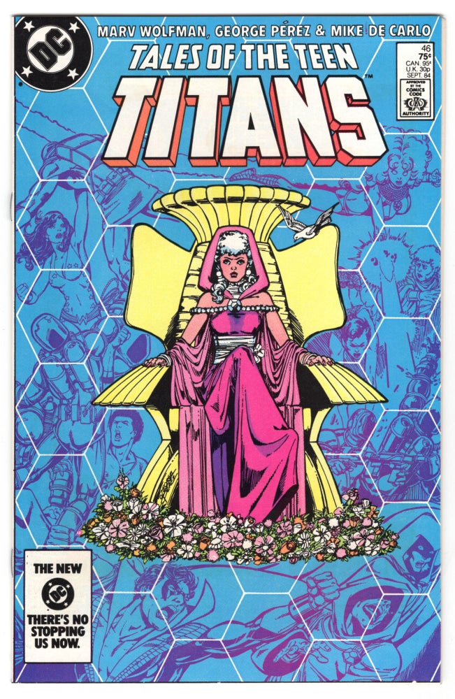 Item #32423 The New Teen Titans #46. Marv Wolfman, George Perez.