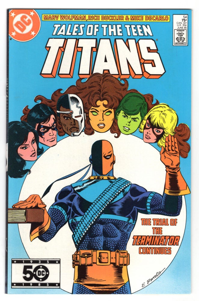Item #32426 The New Teen Titans #54. Marv Wolfman, Rich Buckler.