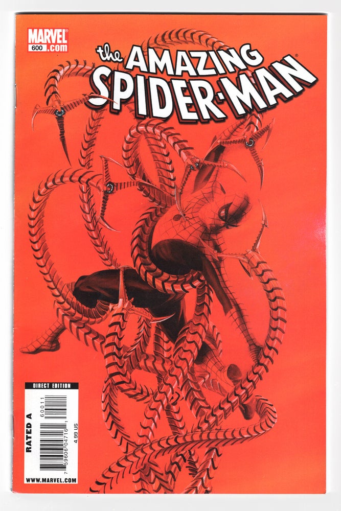 Item #32429 The Amazing Spider-Man #600 Ross and Romita Variant Cover. Dan Slott, John Romita, Jr.