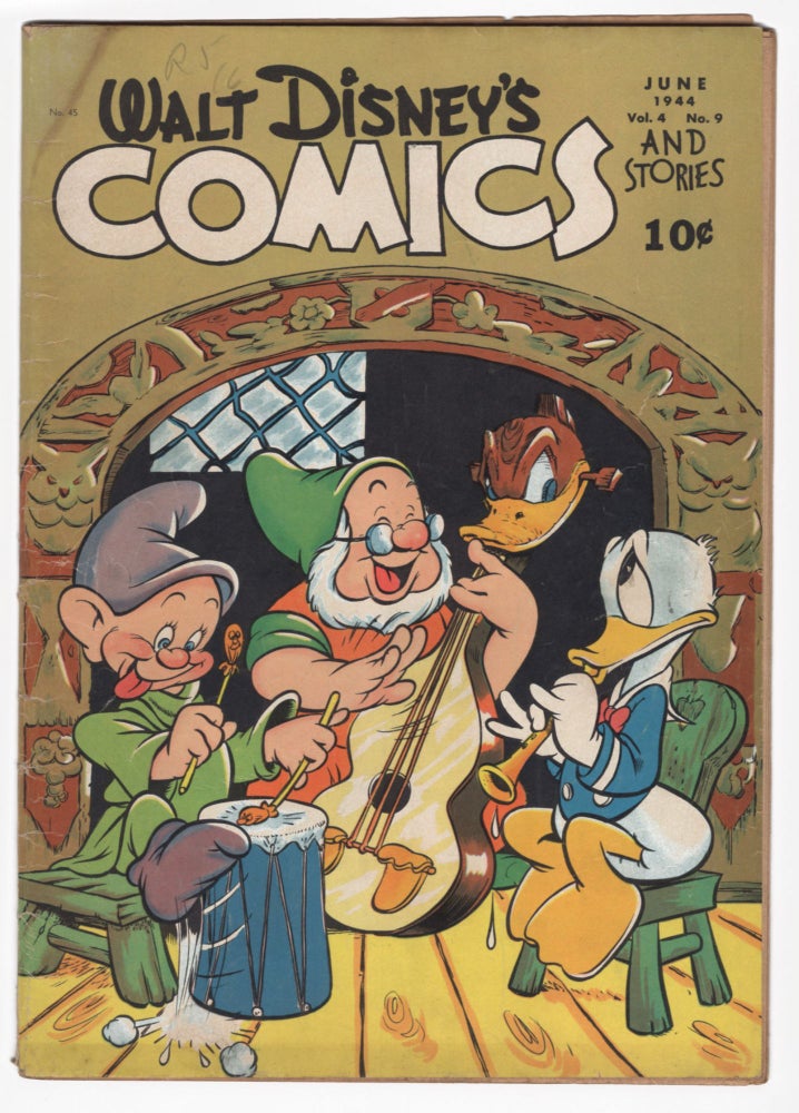 Item #32457 Walt Disney's Comics and Stories #45. Floyd Gottfredson, Al Taliaferro, Carl Barks.