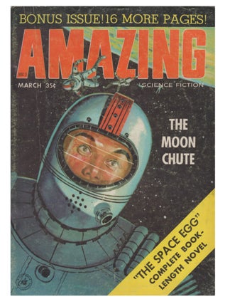 Item #32472 The Space Egg in Amazing Stories March 1958. Russ Winterbotham