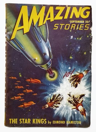 Item #32534 The Star Kings in Amazing Stories September 1947. Edmond Hamilton