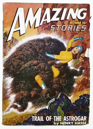 Item #32535 Trail of the Astrogar in Amazing Stories October 1947. Henry Hasse