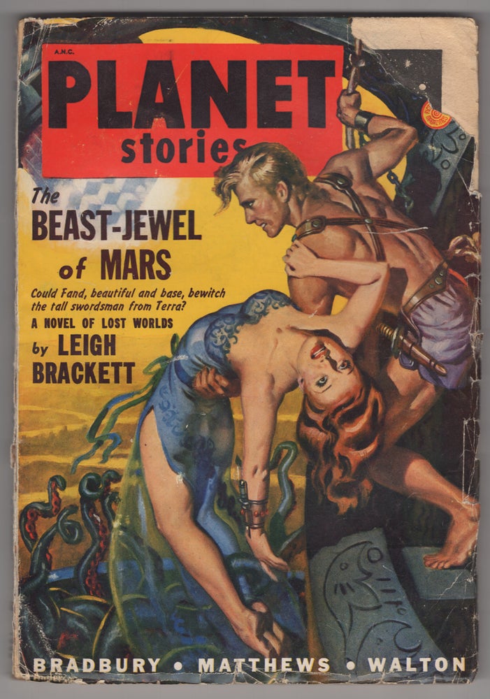 Item #32565 Asleep in Armageddon in Planet Stories Winter 1948. Ray Bradbury.