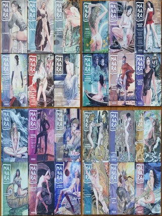 Item #32584 Manara maestro dell'eros Complete Twenty-Four Volume Set. Milo Manara