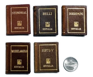 Itinerari romani I. (Complete Set of Italian Miniature Books Bound in Leather Dedicated to Rome).