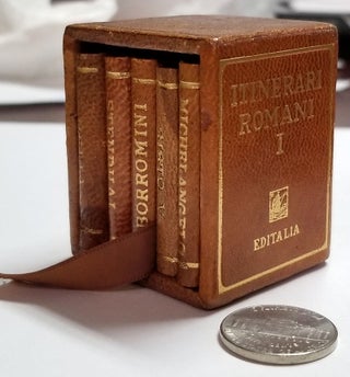 Itinerari romani I. (Complete Set of Italian Miniature Books Bound in Leather Dedicated to Rome).