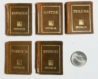 Item #32603 Itinerari romani II. (Complete Set of Italian Miniature Books Bound in Leather...
