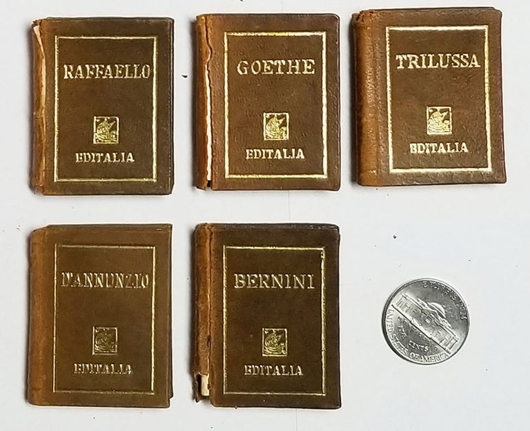 Item #32603 Itinerari romani II. (Complete Set of Italian Miniature Books Bound in Leather Dedicated to Rome). Authors.