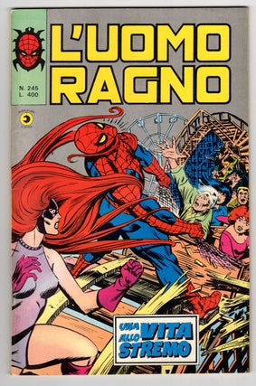 Item #32634 L'uomo ragno #245. (Italian Edition of Peter Parker, Spectacular Spider-Man #11)....