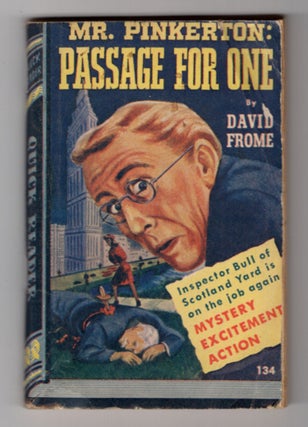 Item #32733 Mr. Pinkerton: Passage for One. David Frome, Zenith Jones Brown
