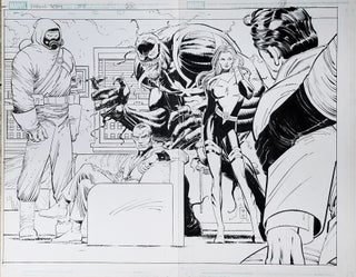 Item #32735 Amazing Spider-Man #568 New Ways to Die Doublespread Pages 27 and 28 Original Comic...