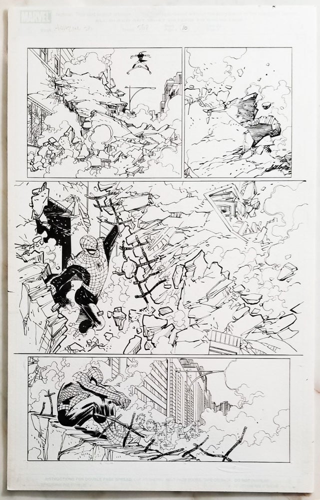 Item #32738 Amazing Spider-Man #568 New Ways to Die Page 10 Original Comic Art by John Romita, Jr. John Romita, Jr., Klaus Janson.