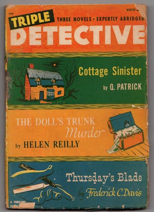 Item #32759 Thursday's Blade in Triple Detective Winter 1948. Frederick Clyde Davis