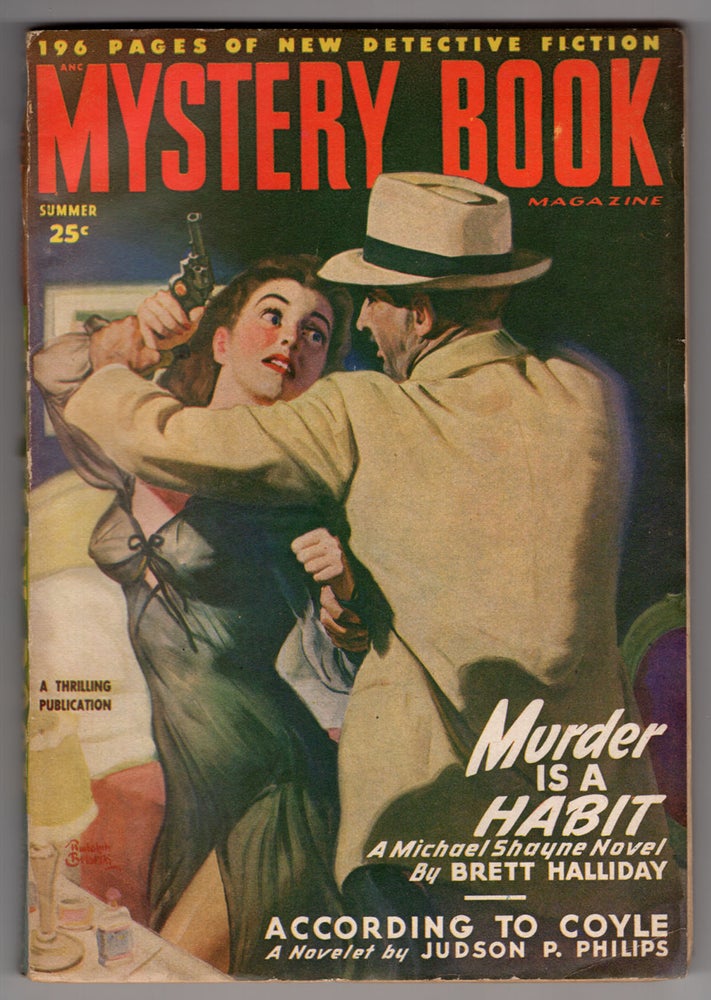 Item #32768 Murder Is a Habit in Mystery Book Summer 1948. Brett Halliday.