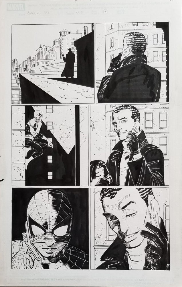 Item #32869 Amazing Spider-Man #568 New Ways to Die Page 12 Original Comic Art by John Romita, Jr. John Romita, Jr., Klaus Janson.