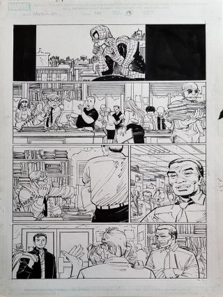 Item #32870 Amazing Spider-Man #568 New Ways to Die Page 13 Original Comic Art by John Romita,...