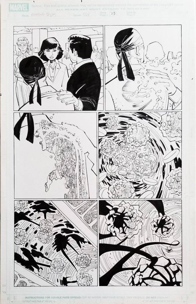 Item #32872 Amazing Spider-Man #568 New Ways to Die Page 23 Original Comic Art by John Romita, Jr. John Romita, Jr., Klaus Janson.