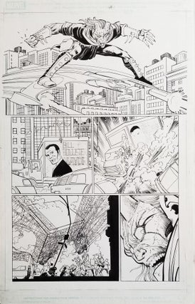 Item #32876 Amazing Spider-Man #568 New Ways to Die Page 4 Original Comic Art by John Romita, Jr....