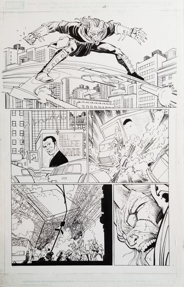 Item #32876 Amazing Spider-Man #568 New Ways to Die Page 4 Original Comic Art by John Romita, Jr. John Romita, Jr., Klaus Janson.