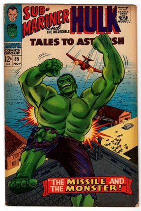 Item #32956 Tales to Astonish #85. (Featuring Sub-Mariner and the Incredible Hulk). Stan Lee,...