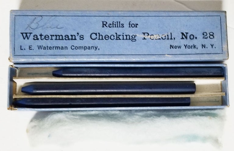 Item #32980 Vintage Waterman's Checking Pencil Refills in the Original Box. Waterman.