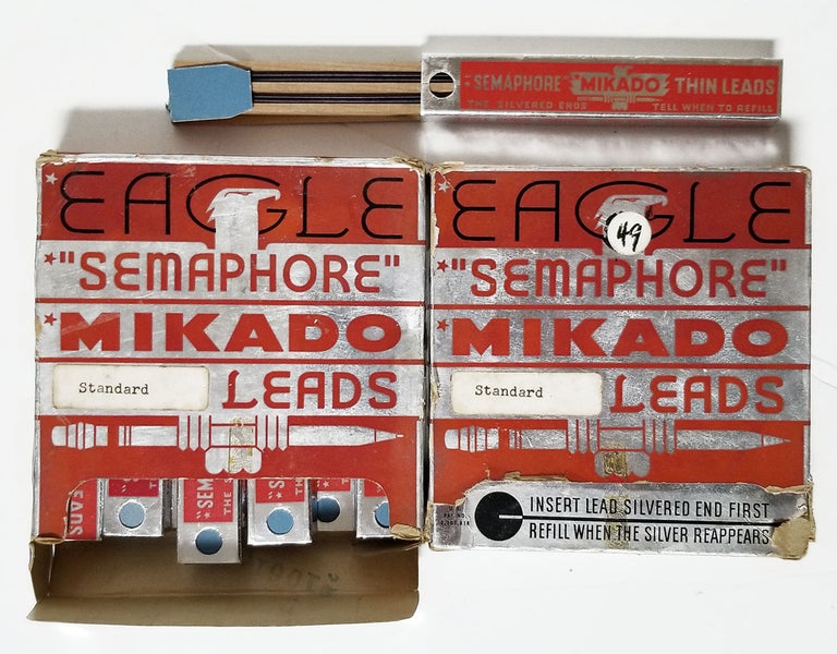Item #32981 Vintage Eagle Semaphore Mikado Leads in the Original Boxes. Eagle Pencil Company.