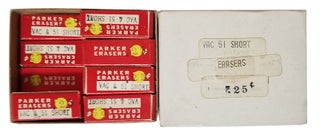 Item #32982 13 Boxes of Vintage Parker Mechanical Pencil Erasers. Parker