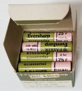 12 Tubes of Vintage Parker Eversharp Mechanical Pencil Erasers in the Original Box.