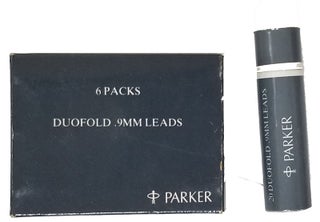 Item #32986 6 Tubes of Vintage Parker Duofold .9MM Leads in the Original Box. Parker
