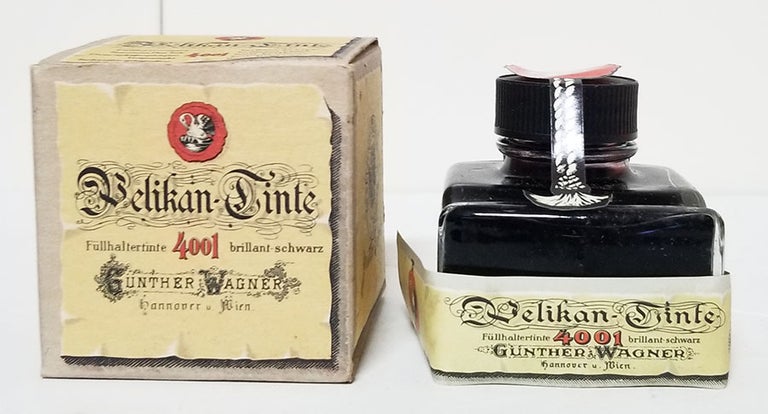 Item #33014 Vintage Pelikan Gunther Wagner Ink in Box. Pelikan.
