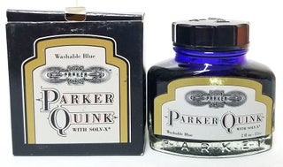 Item #33020 Vintage Parker Quink Washable Blue in Box. Parker