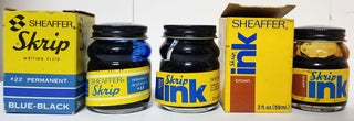 Item #33024 Three Vintage Bottles of Skrip Ink. Sheaffer