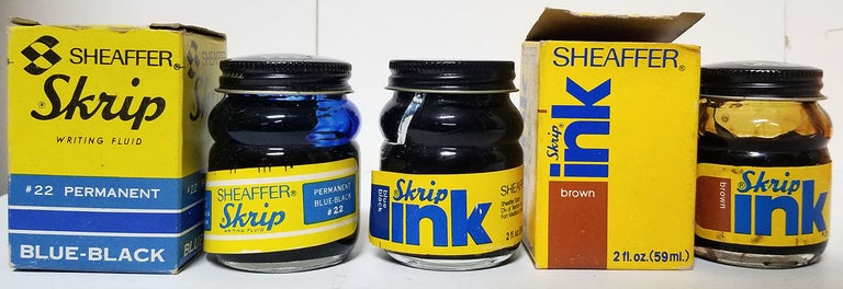 Chrisp Ink Three Vintage Bottles of Skrip Ink | Sheaffer