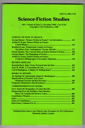 Six Issues of Science Fiction Studies. (1989-2007)