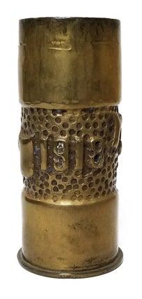 Decorative German Artillery 37mm Hotchkiss Shell Case Yser 1914-1918.