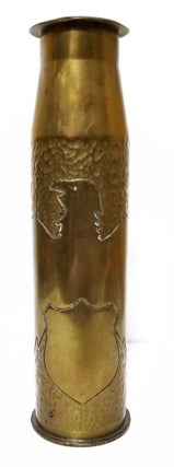 Item #33151 Decorative World War II 37mm 1941 M16 Shell Case with Eagle. WW II Trench Art