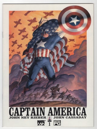 Item #33163 Captain America Ten Issue Run. (#1-10). John Ney Rieber, John Cassaday