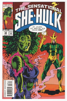 Item #33172 The Sensational She-Hulk #58. Sholly Fisch, Dennis Jensen