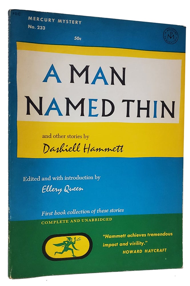 Item #33267 A Man Named Thin and Other Stories. Dashiell Hammett.