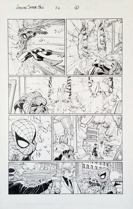 Item #33318 Amazing Spider-Man #52 (493) Dig This Page 6 Original Comic Art by John Romita, Jr....