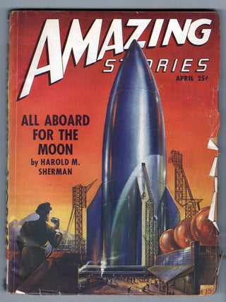Item #33635 Amazing Stories April 1947. Raymond Palmer, ed