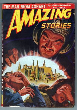 Item #33638 The Man from Agharti in Amazing Stories July 1948. John de Courcy, Dorothy de Courcy