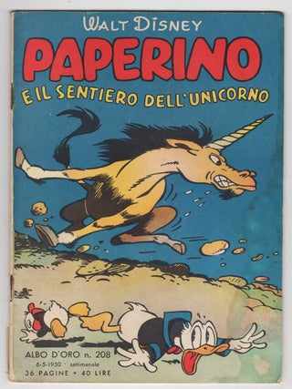 Item #33772 Albo d'oro n. 208. Paperino e il sentiero dell'unicorno. (Donald Duck in Trail of the...