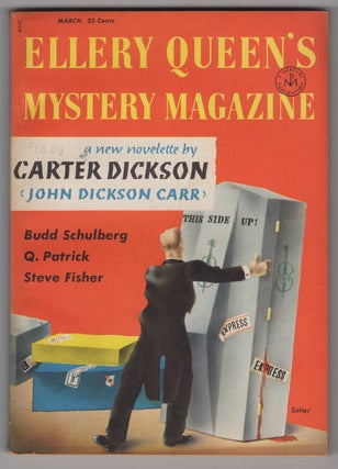 Item #33807 Lucky Cop in Ellery Queen's Mystery Magazine March 1956. Steve Fisher