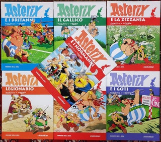 Item #33829 Asterix Italian Edition Seven Volume Lot. (Asterix e i britanni. Asterix e la...