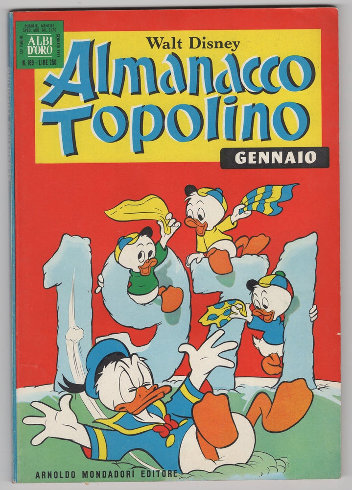 Item #33844 Almanacco Topolino Gennaio 1971. Guido Martina, Luciano Bottaro.