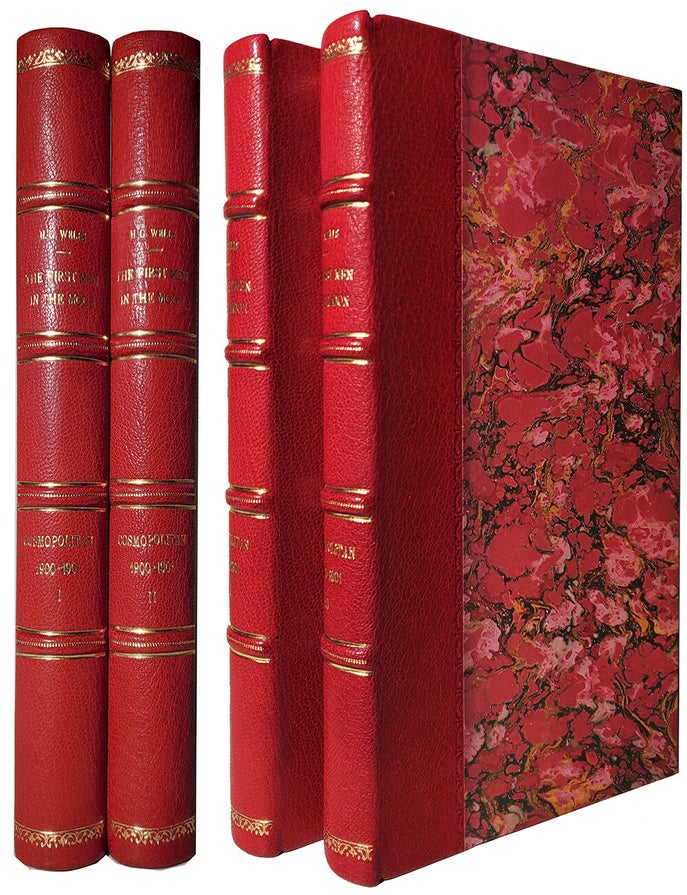 Item #33864 The First Men in the Moon Complete in Cosmopolitan Vol. 30 and 31. Herbert George Wells.