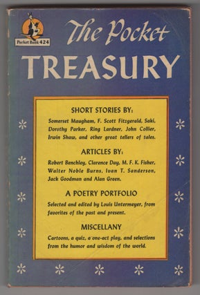 Item #33868 The Pocket Treasury. F. Scott Fitzgerald, Saki, Ring Lardner